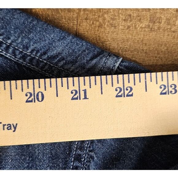 K & S Denim Marines Button Down Shirt Mens Size 2XL - Picture 7 of 9